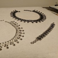 Gümüş Kristal Gonca Bileklik