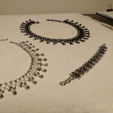 Gümüş Kristal Gonca Bileklik